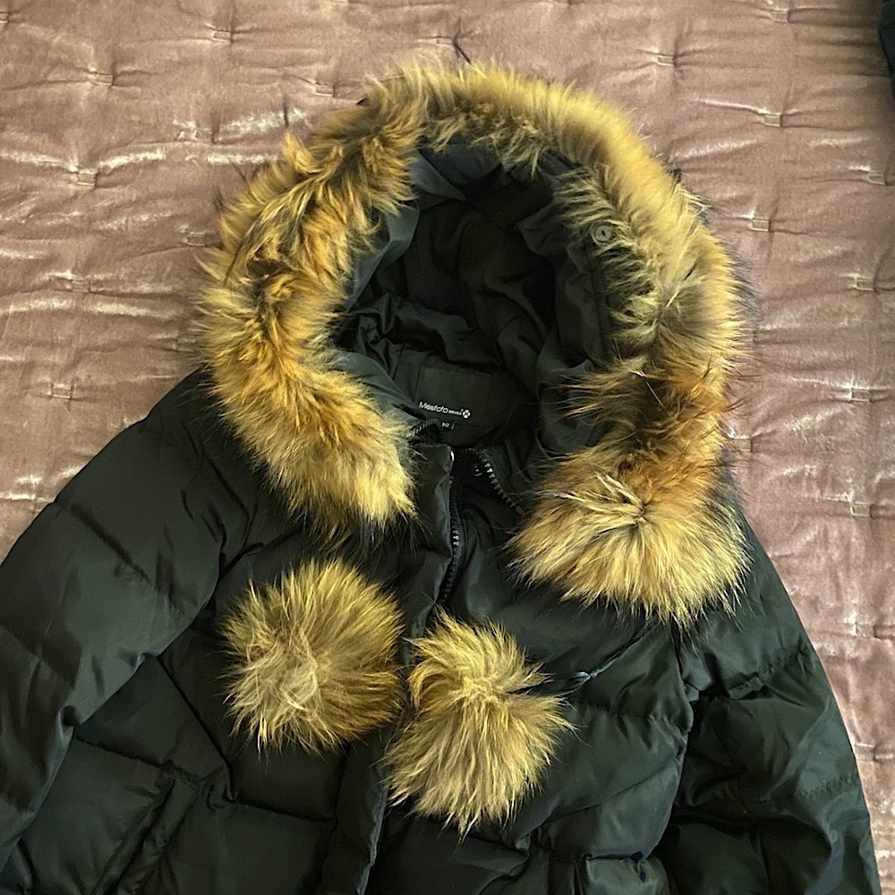 ❄️⛄️ Very Warm European Brand Down Coat with real fox fur